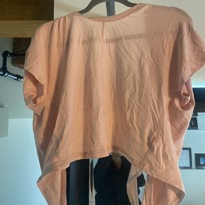 Lululemon Pink Open Back Tie Top